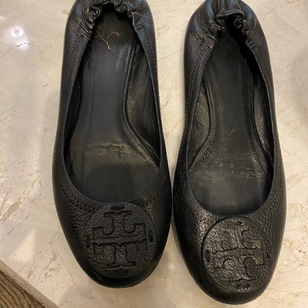 Tory Burch flat leather ballerina shoe
